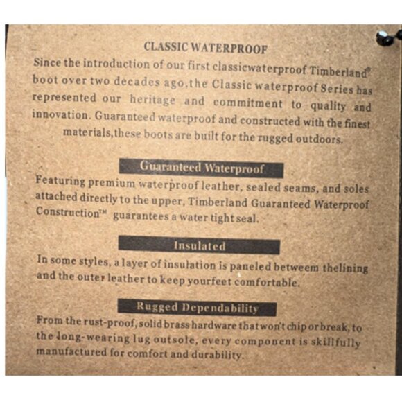 NWT-Timberland Men's 6" Premium 400g Waterproof Boots - 11.5 - Picture 6 of 9